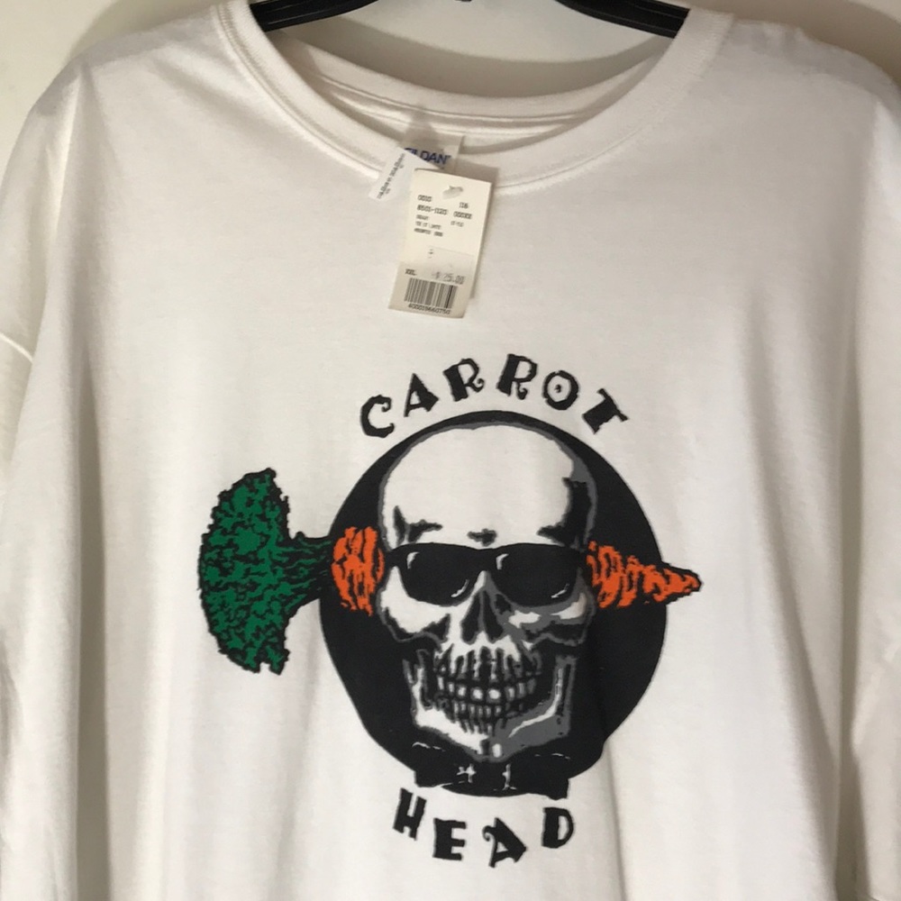 Carrot Head Skull tee shirt